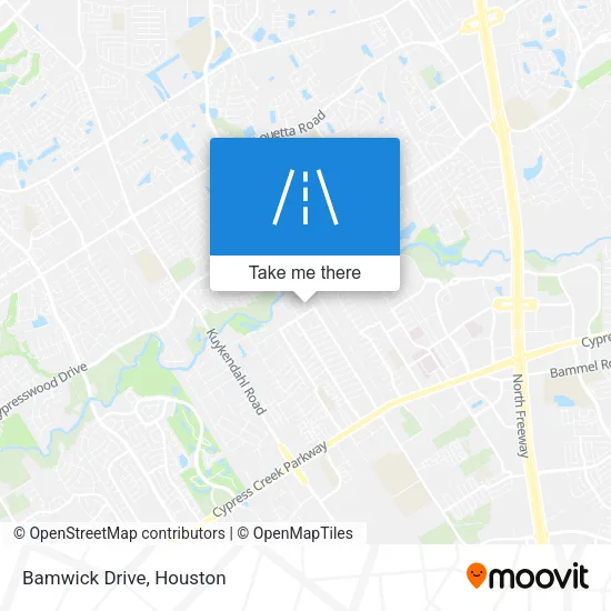 Bamwick Drive map
