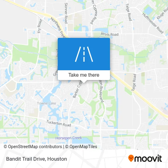Bandit Trail Drive map