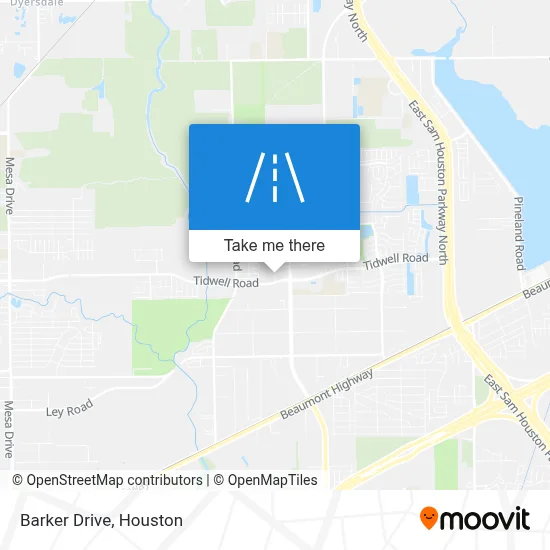 Barker Drive map