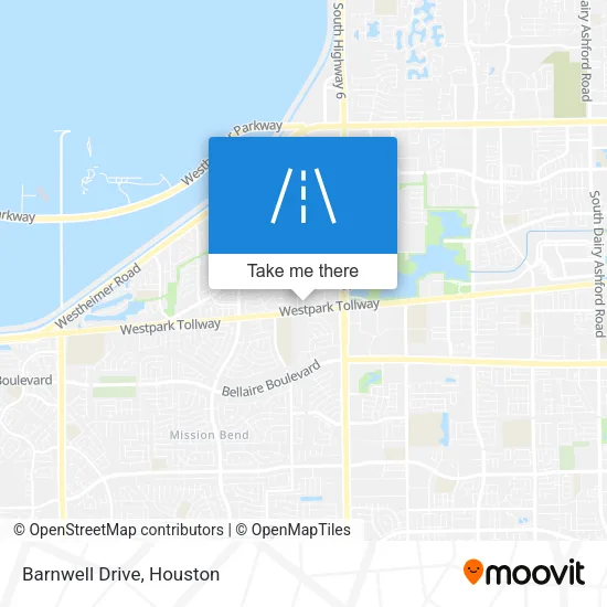 Barnwell Drive map