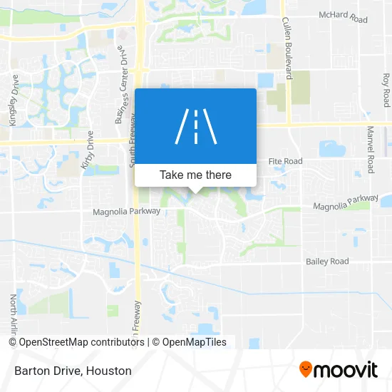 Barton Drive map