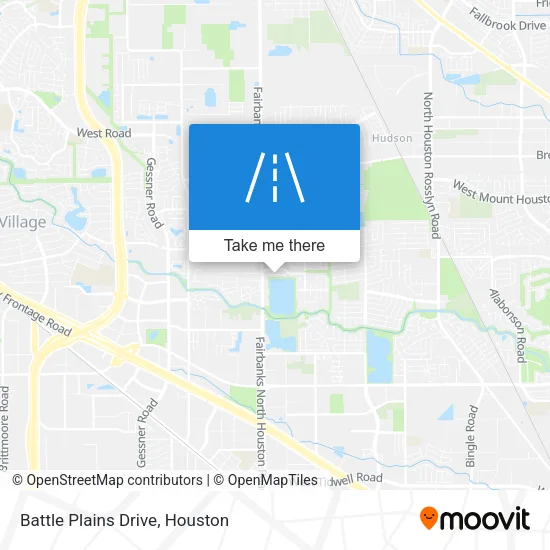 Battle Plains Drive map