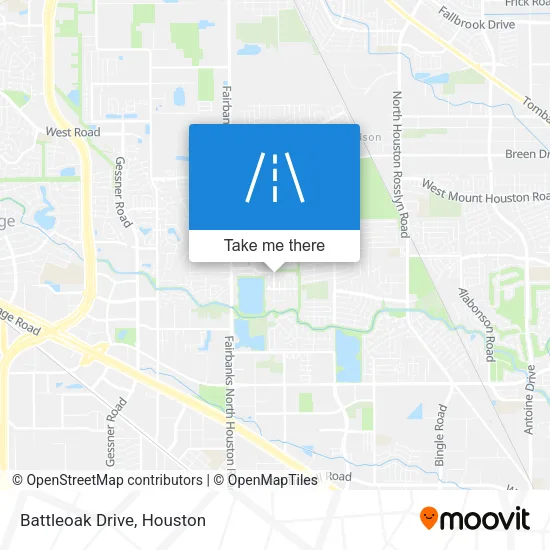 Battleoak Drive map