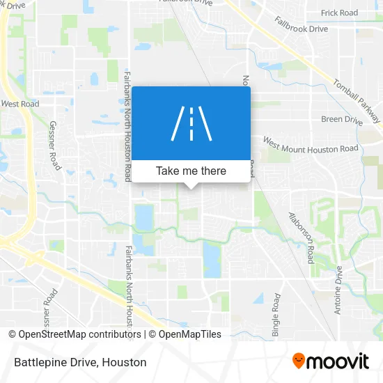 Battlepine Drive map