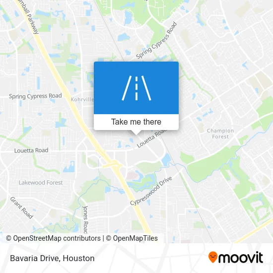 Bavaria Drive map