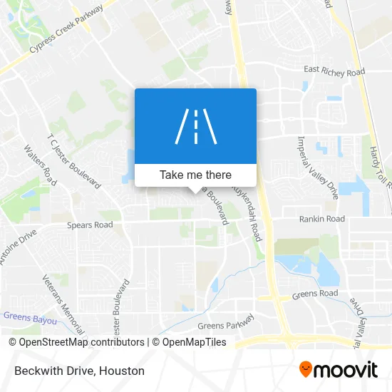 Beckwith Drive map