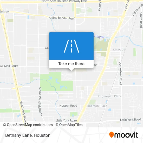 Bethany Lane map