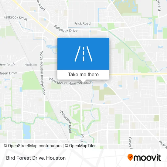 Bird Forest Drive map