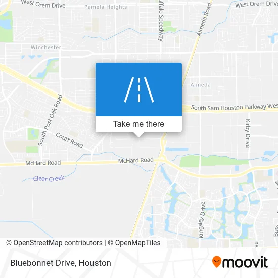 Bluebonnet Drive map