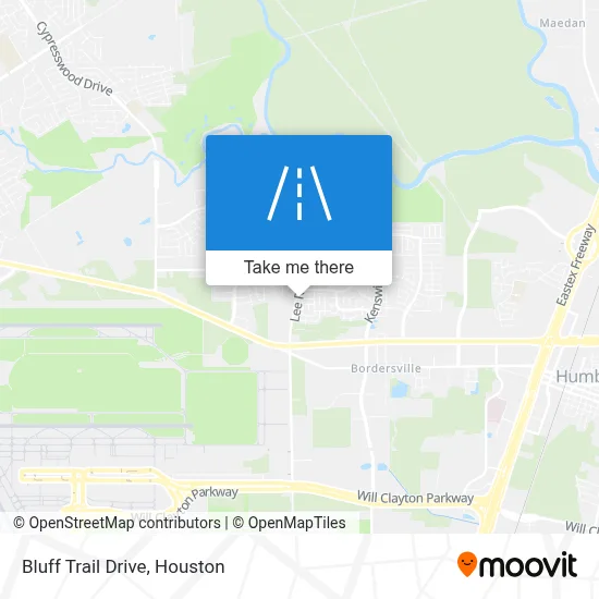 Bluff Trail Drive map