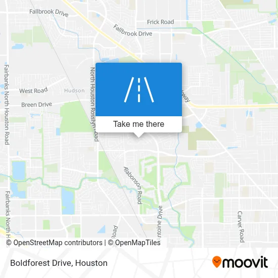 Boldforest Drive map