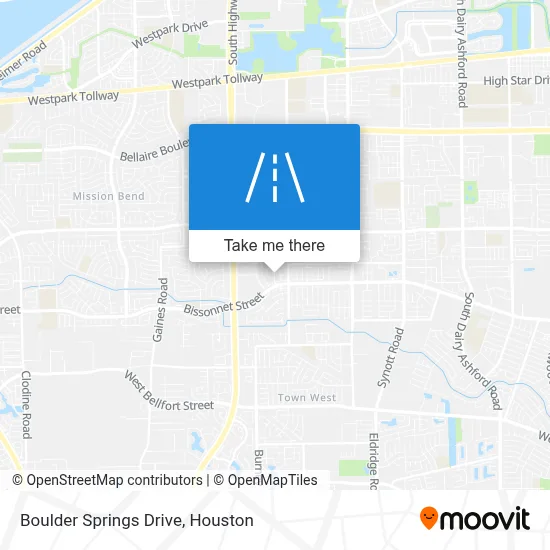 Boulder Springs Drive map
