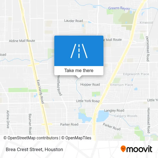 Brea Crest Street map