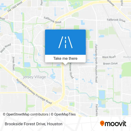 Brookside Forest Drive map