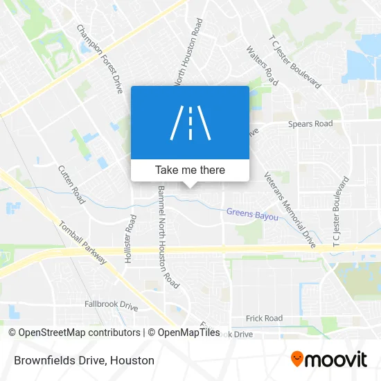 Brownfields Drive map