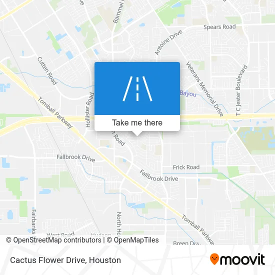Cactus Flower Drive map