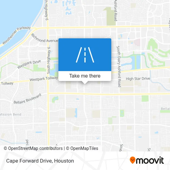 Cape Forward Drive map