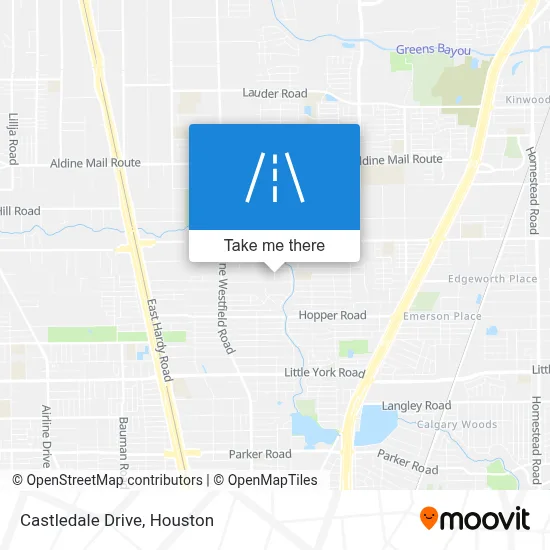 Castledale Drive map
