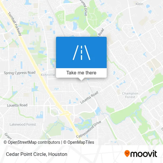 Cedar Point Circle map