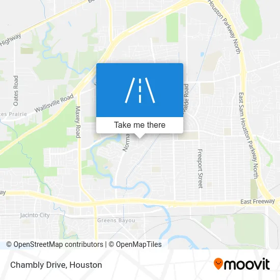 Chambly Drive map