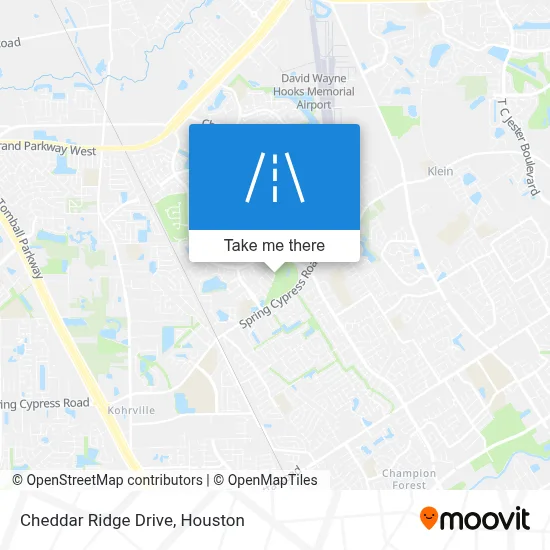 Cheddar Ridge Drive map