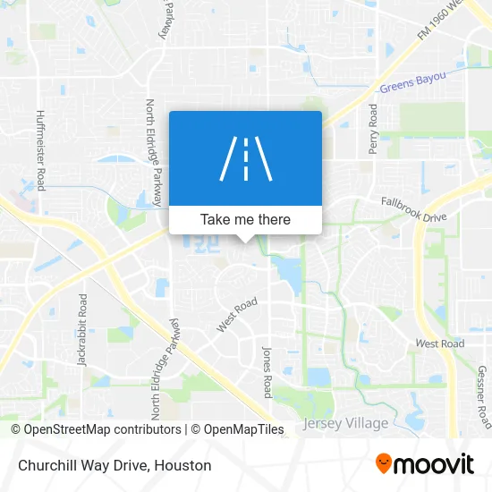 Churchill Way Drive map