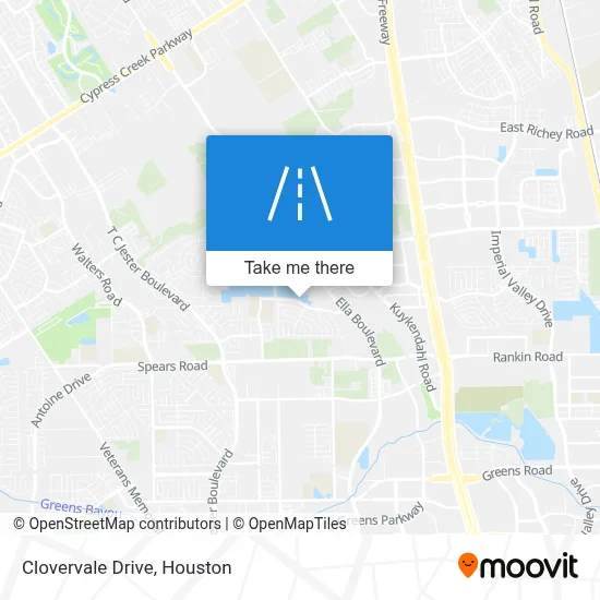 Clovervale Drive map