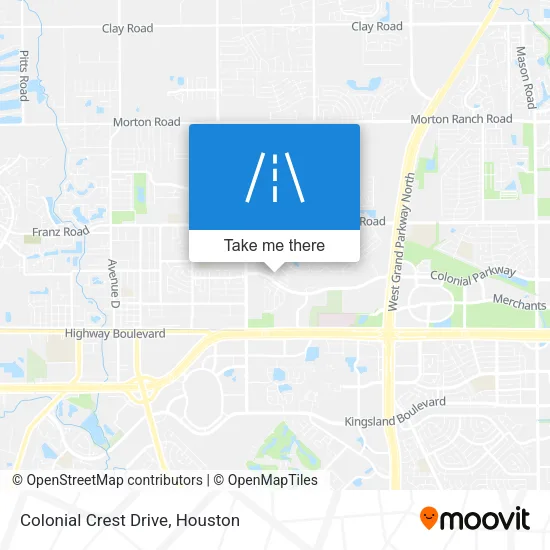 Colonial Crest Drive map