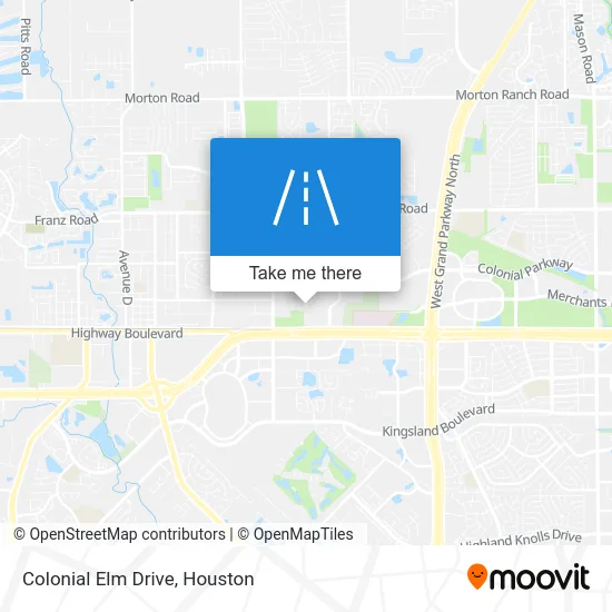 Colonial Elm Drive map