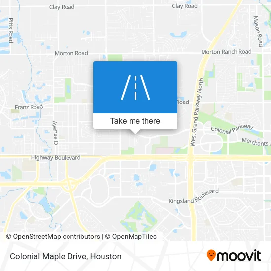 Colonial Maple Drive map