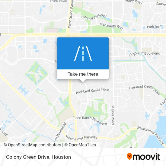 Colony Green Drive map