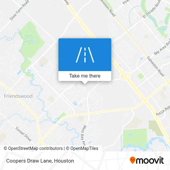 Coopers Draw Lane map