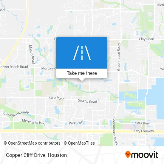 Copper Cliff Drive map