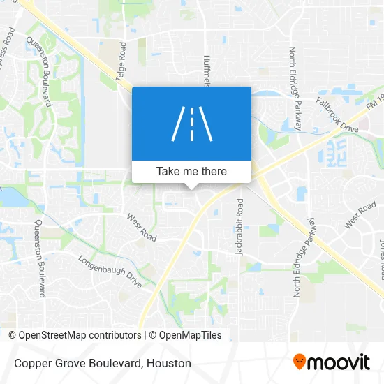 Copper Grove Boulevard map