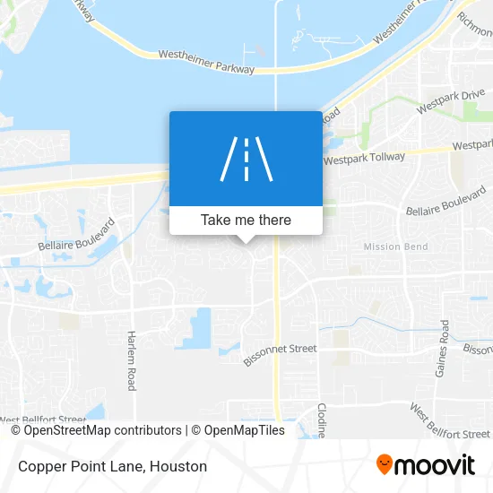 Copper Point Lane map