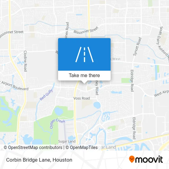 Corbin Bridge Lane map