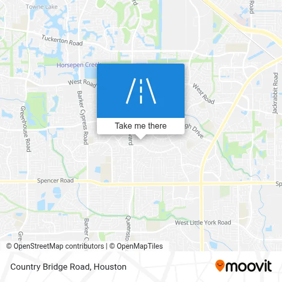 Country Bridge Road map