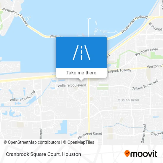 Cranbrook Square Court map