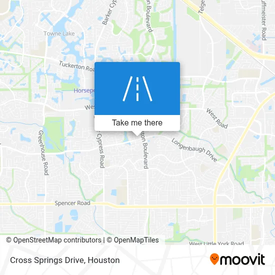 Cross Springs Drive map