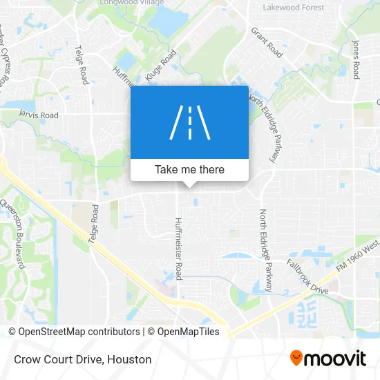 Crow Court Drive map