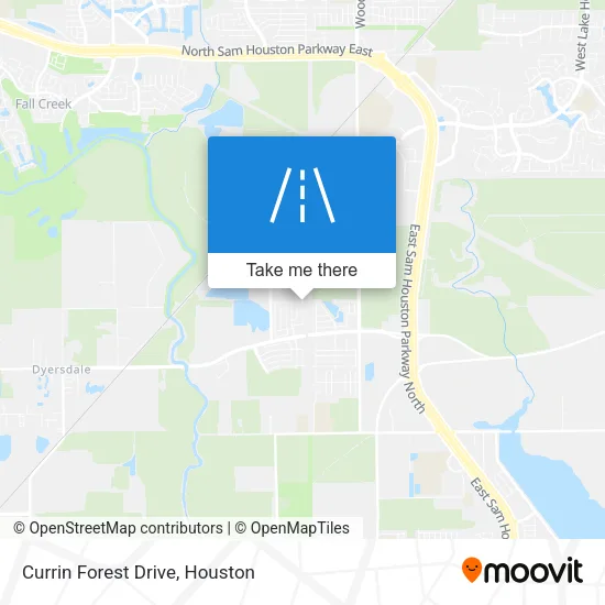 Currin Forest Drive map