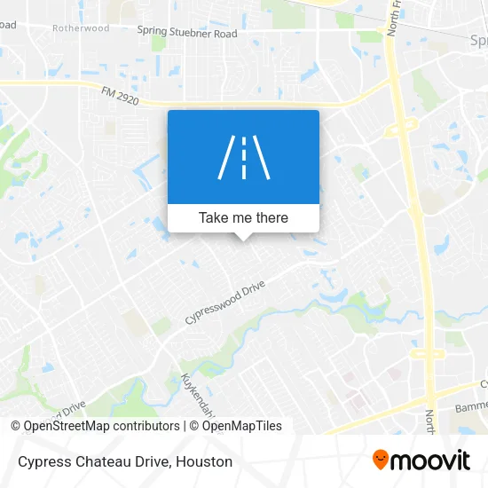 Cypress Chateau Drive map
