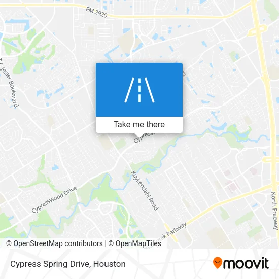 Cypress Spring Drive map