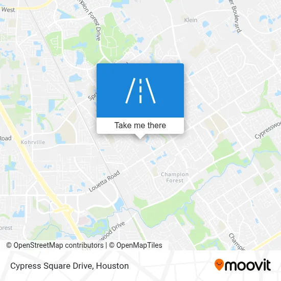 Cypress Square Drive map
