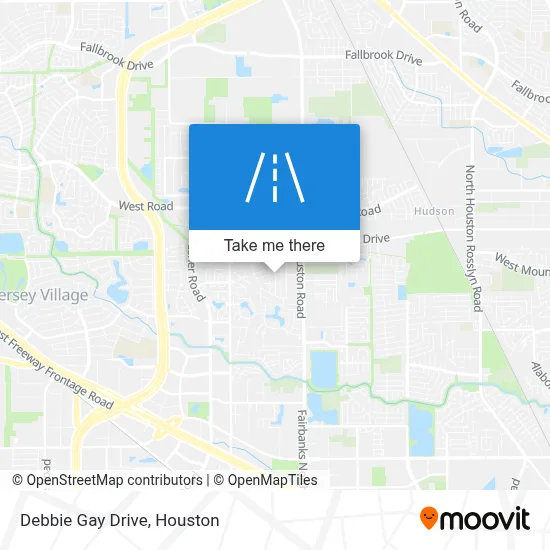 Debbie Gay Drive map