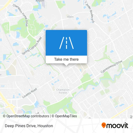 Deep Pines Drive map