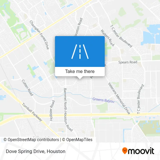 Dove Spring Drive map