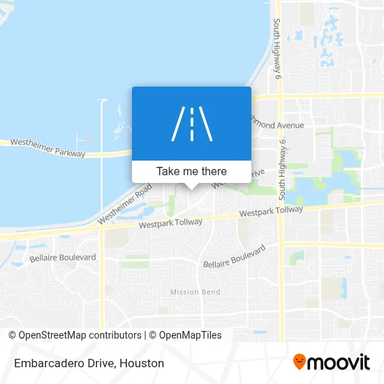 Embarcadero Drive map