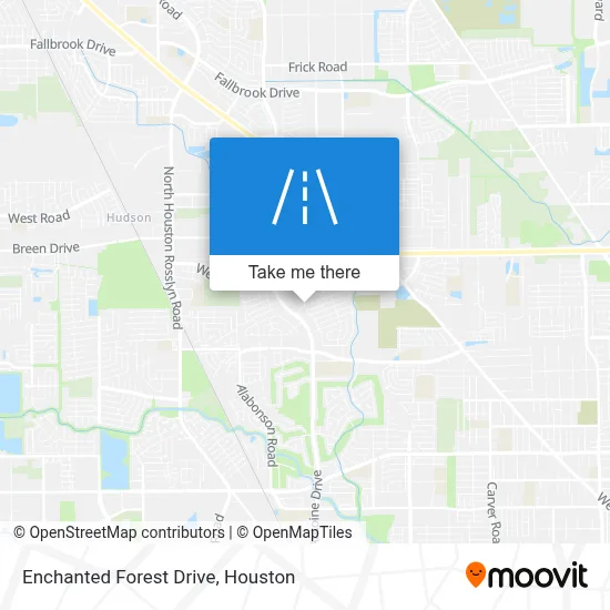 Enchanted Forest Drive map