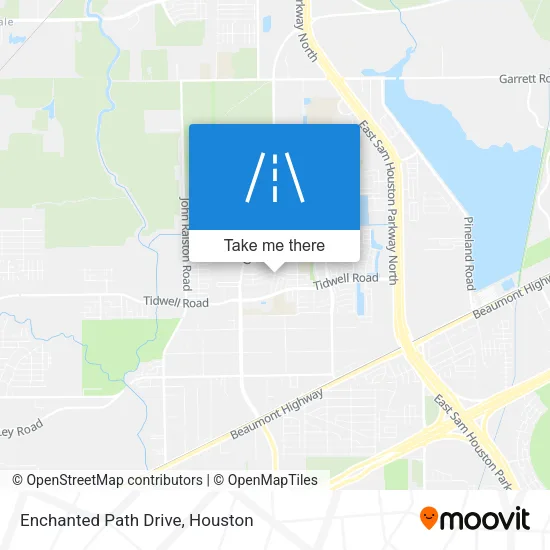 Enchanted Path Drive map